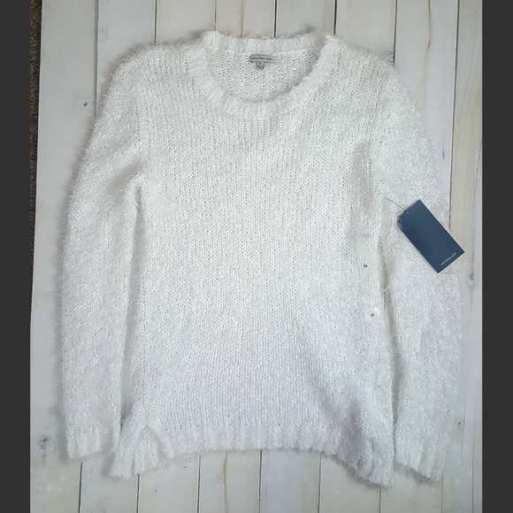 Calvin Klein Sweaters - Calvin Klein Super Soft White Sweater NWT Medium